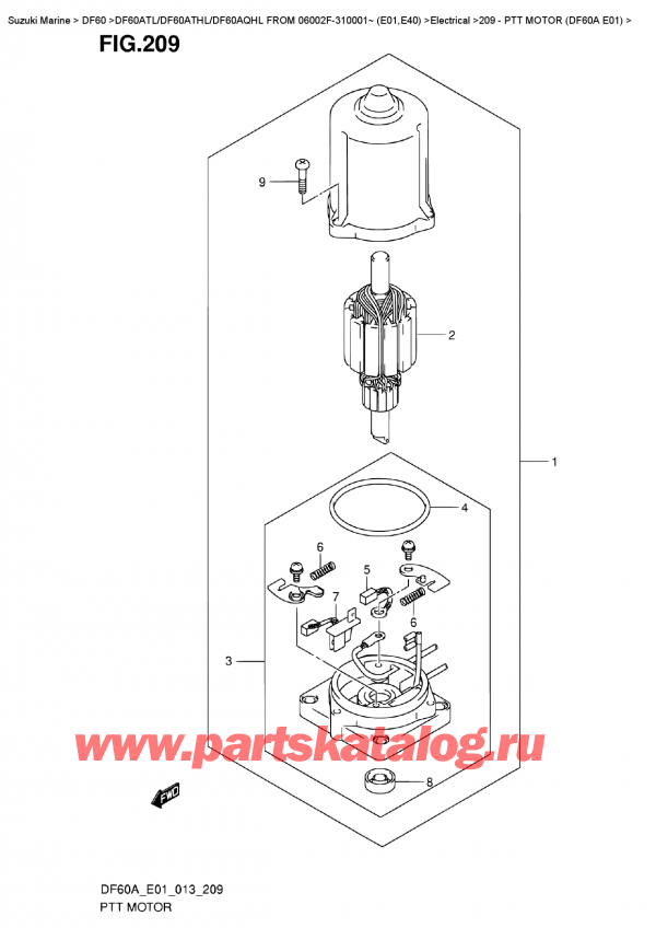 ,   , Suzuki DF60A TL/TS FROM 06002F-310001~ (E01)  2013 ,   (Df60A E01)