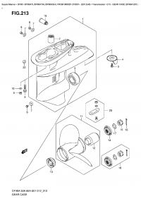 213 - Gear Case  (Df60A  E01) (213 -    (Df60A E01))