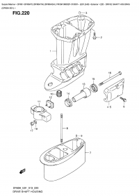 220 - Drive Shaft  Housing  (Df60A  E01) (220 -    (Df60A E01))