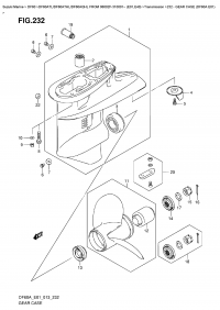 232 - Gear Case  (Df60A  E01) (232 -    (Df60A E01))
