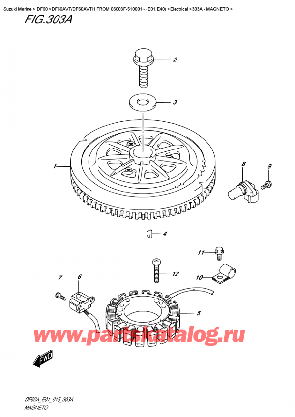 ,   , SUZUKI DF60A VTL / VTX FROM 06003F-510001~   (E01), 