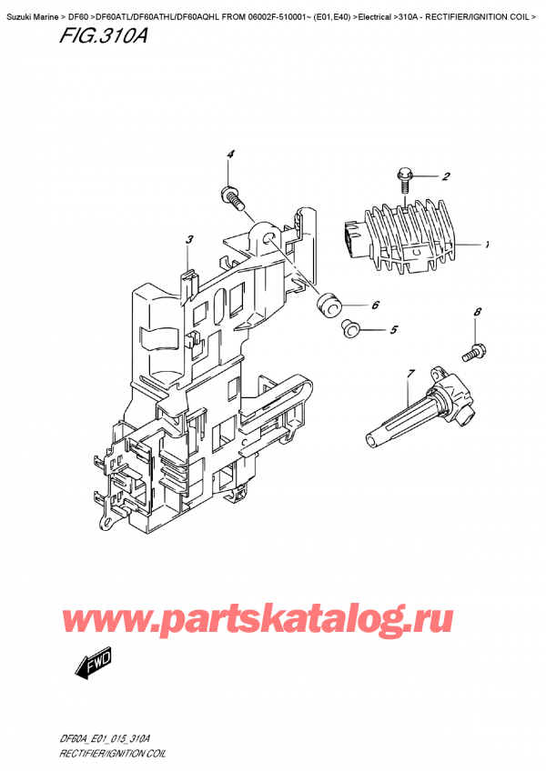  ,   , Suzuki DF60A TS / TL FROM 06002F-510001~ (E01)  2015 ,  /  