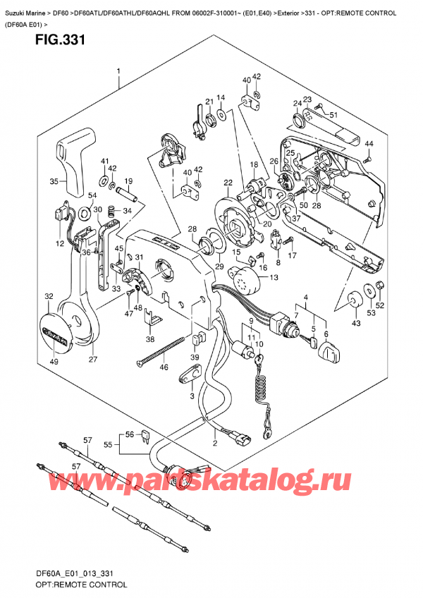  ,   , Suzuki DF60A TL/TS FROM 06002F-310001~ (E01)  2013 , :   (Df60A E01)