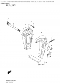 335D  -  Clamp  Bracket  (Df40Ast)(Df60A) (335D -   (Df40Ast) (Df60A))