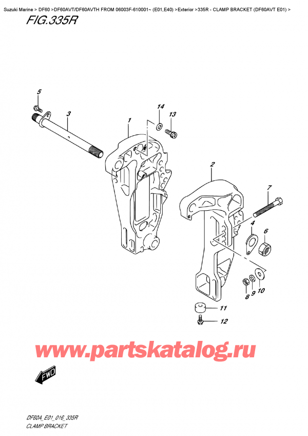  ,    , Suzuki DF60AV TL / TX FROM 06003F-610001~    (E01)    2016 ,   (Df60Avt E01)