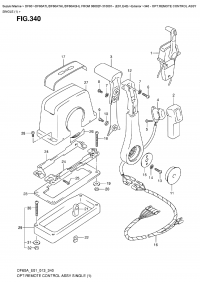 340  -  Opt:remote  Control  Assy  Single  (1) (340 -    ,  (1))