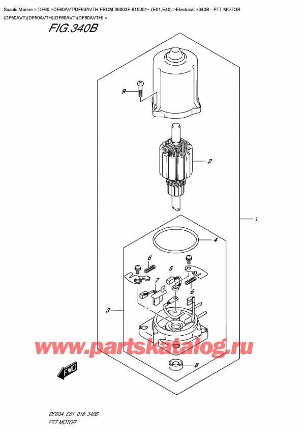 ,   , Suzuki DF60AV TL / TX FROM 06003F-810001~ (E01)  2018 , Ptt  Motor  (Df50Avt)(Df50Avth)(Df60Avt)(Df60Avth)