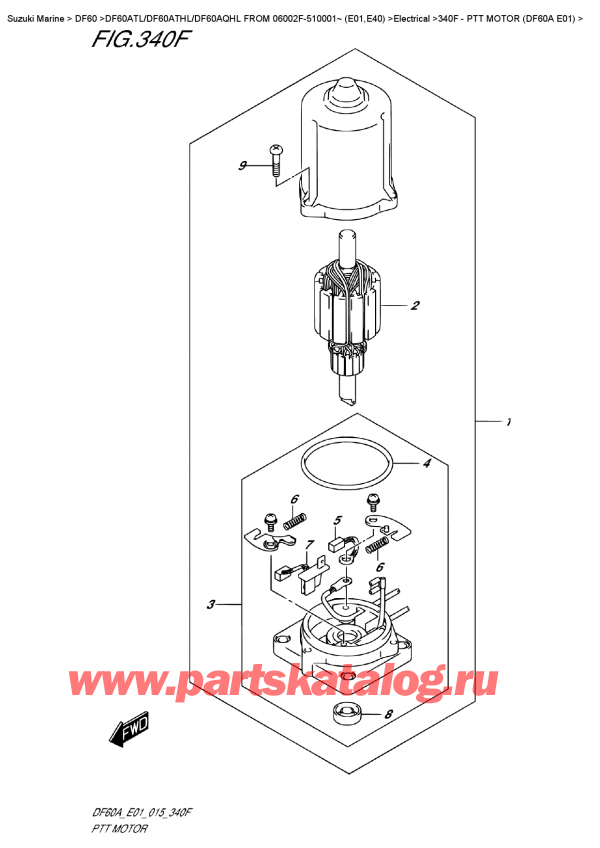  ,  , Suzuki DF60A TS / TL FROM 06002F-510001~ (E01)  2015 ,   (Df60A E01) / Ptt  Motor  (Df60A  E01)