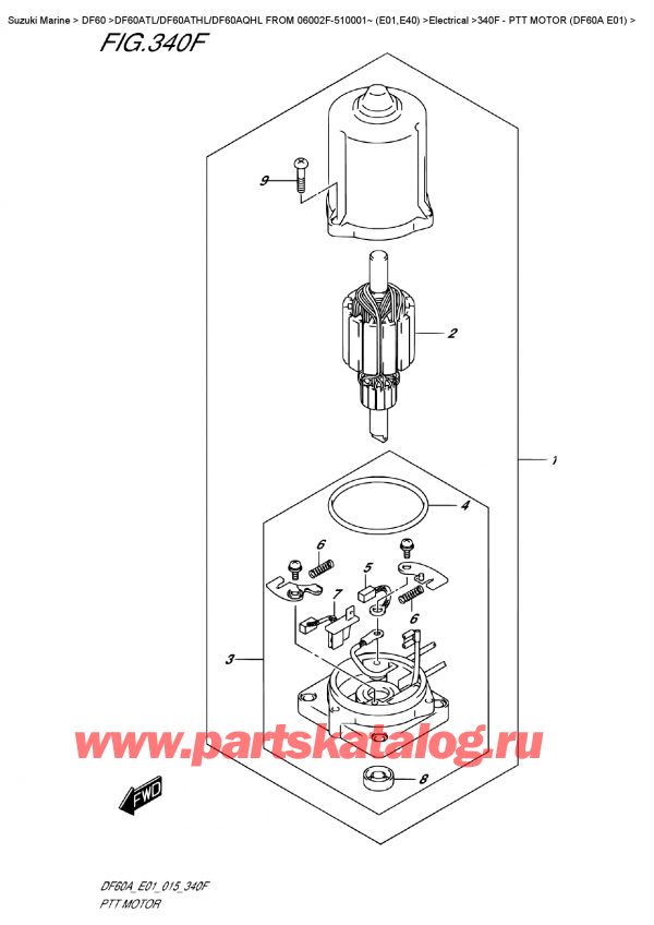  ,    , SUZUKI DF60A TS / TL FROM 06002F-510001~ (E01),   (Df60A E01)