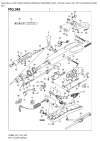 345  -  Opt:tiller  Handle  (Df60A  E01) (345 - :  (Df60A E01))