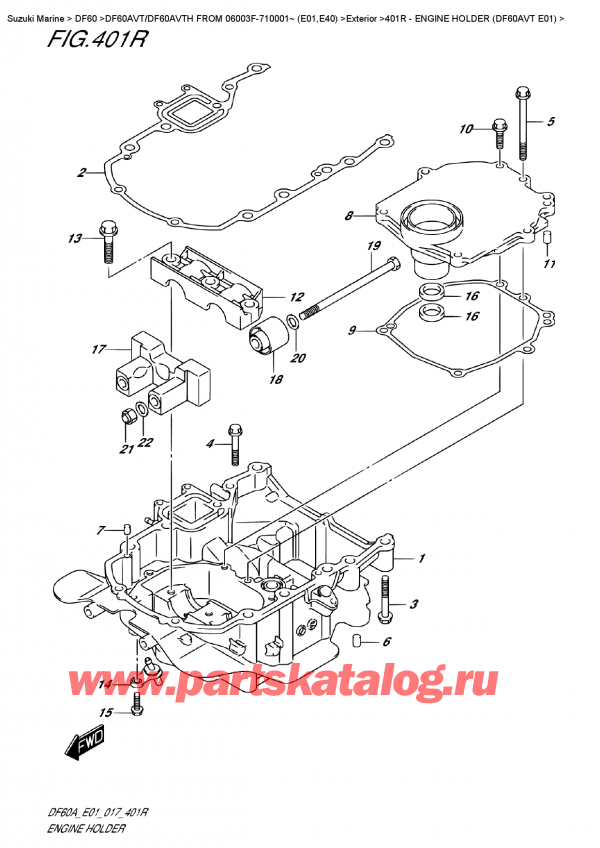 ,   , Suzuki DF60AV TL/TX FROM 06003F-710001~ (E01)    2017 ,   (Df60Avt E01)