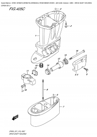 405C - Drive Shaft  Housing  (Df60A  E01) (405C -    (Df60A E01))
