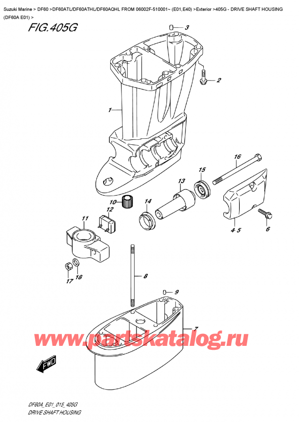   ,   , Suzuki DF60A TS / TL FROM 06002F-510001~ (E01)  2015 ,    (Df60A E01)