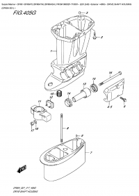 405G - Drive Shaft  Housing  (Df60A  E01) (405G -    (Df60A E01))