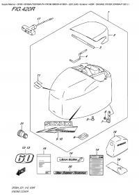 420R - Engine  Cover  (Df60Avt  E01) (420R -   () (Df60Avt E01))