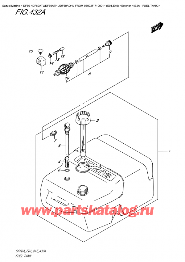 ,   ,  DF60A TS/TL FROM 06002F-710001~ (E01)   2017 , Fuel  Tank -  