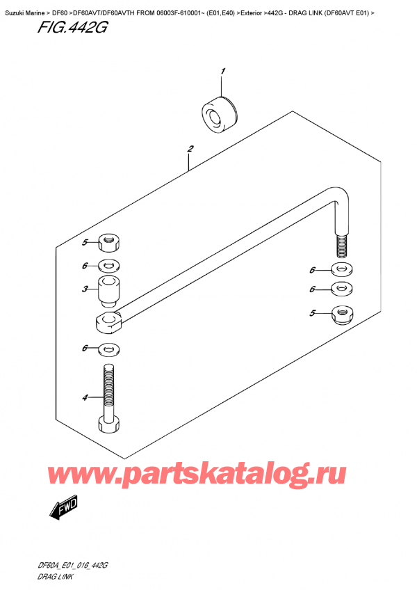  ,   , Suzuki DF60AV TL / TX FROM 06003F-610001~    (E01)  ,   (Df60Avt E01)