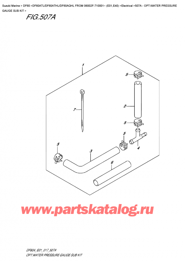 ������ �������������, �� ��������� ���������, Suzuki DF60A TS/TL FROM 06002F-710001~ (E01) , �����: �������� ������� ��������� �������� ����