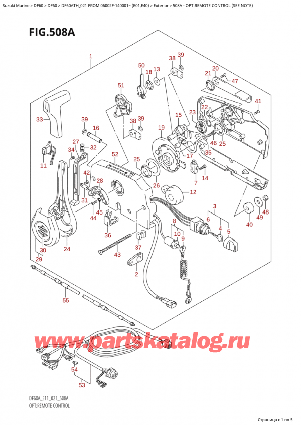  ,   ,  Suzuki DF60A TS / TL FROM 06002F-140001~  (E01 021), :   (See Note)