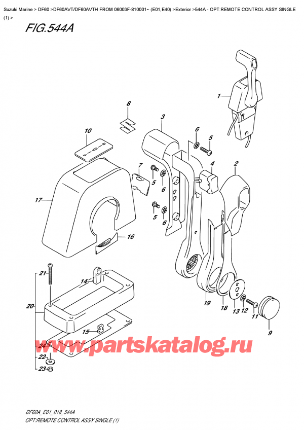 ������ ������������ ��������, , SUZUKI DF60AV TL / TX FROM 06003F-810001~ (E01) ������ 2018 ����, ������������� ���������� � �����, ��������� (1)
