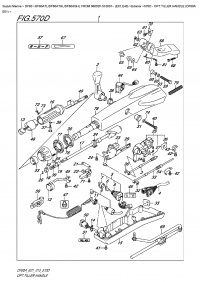 570D  -  Opt:tiller  Handle  (Df60A  E01) (570D - :  (Df60A E01))