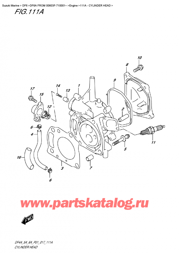  ,   , SUZUKI DF6A S/L FROMV00603F-710001~   2017 ,   
