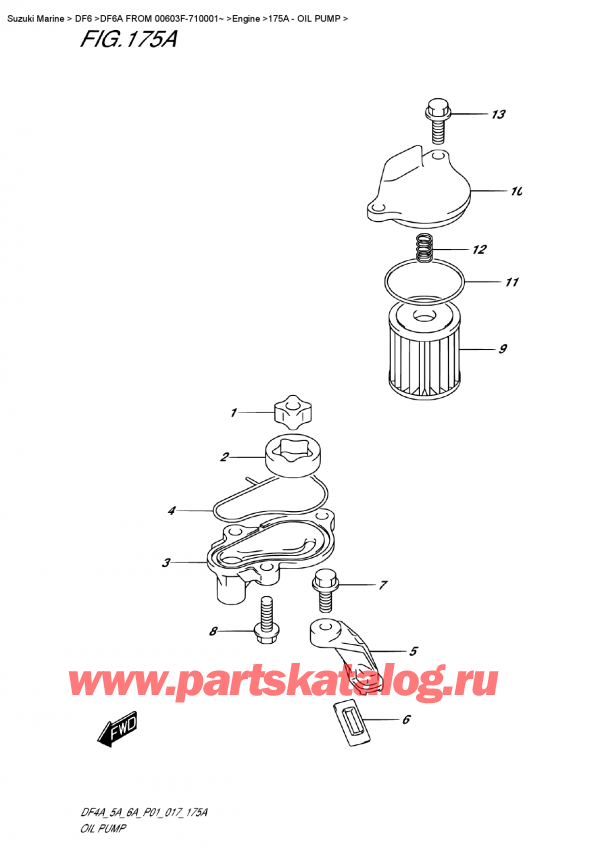 ,   , Suzuki DF6A S/L FROMV00603F-710001~ ,   / Oil  Pump