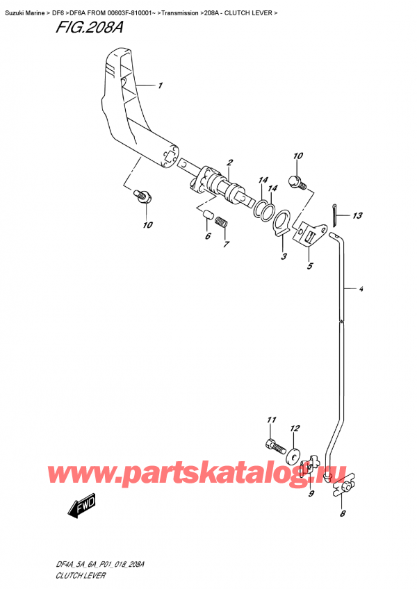   ,  , Suzuki DF6A S / L FROM 00603F-810001~ ,  