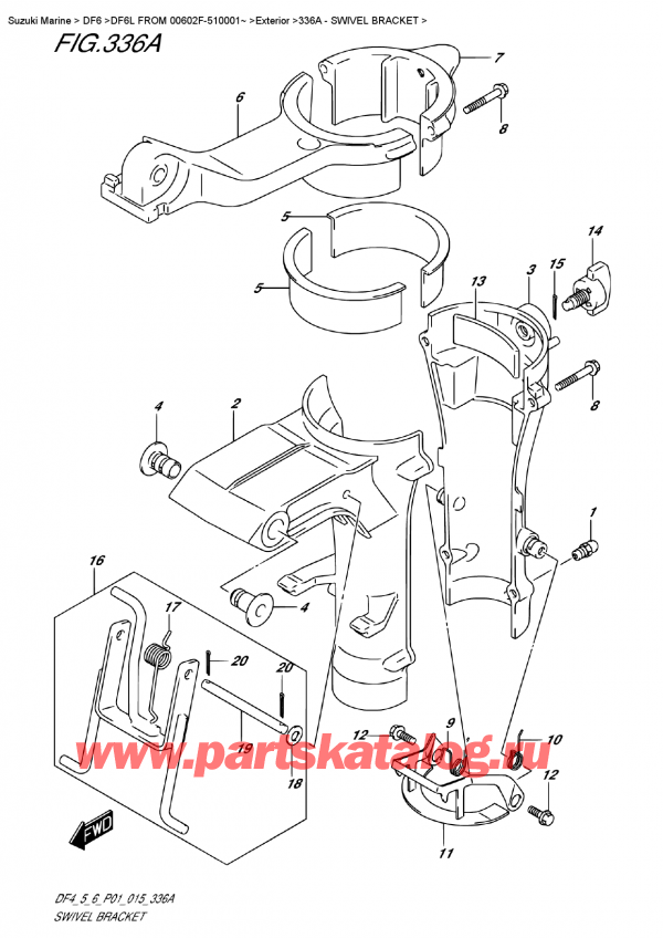  , ,  DF6 S-L FROM 00602F-510001~ (P01)  2015 ,   / Swivel  Bracket