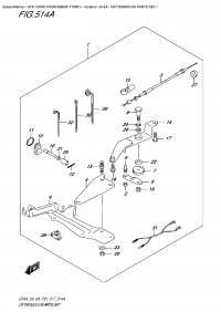 514A - Opt:remocon  Parts Set (514A - :   )