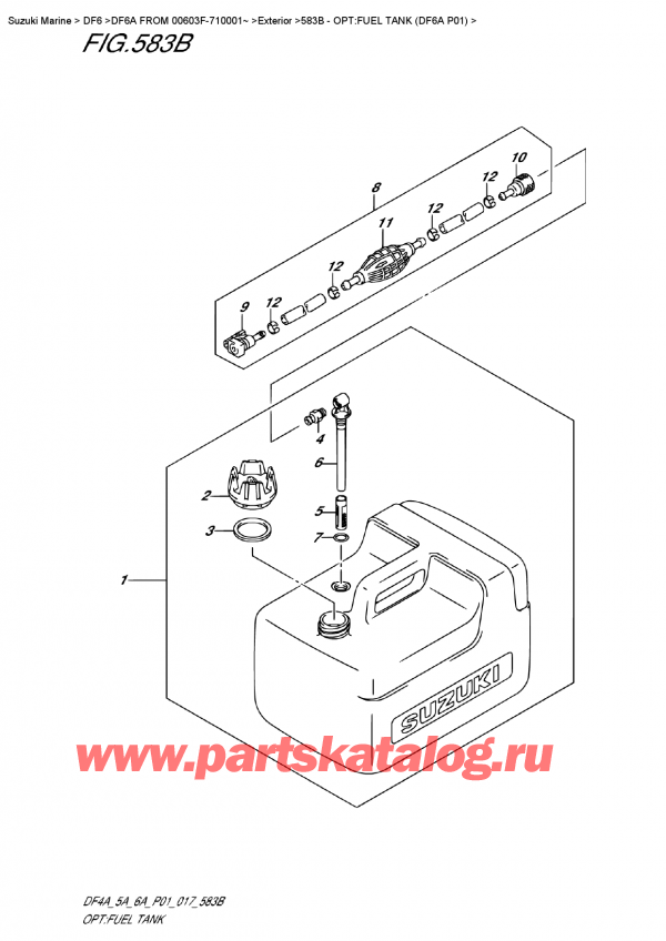 ,   , Suzuki DF6A S/L FROMV00603F-710001~ , :   (Df6A P01)