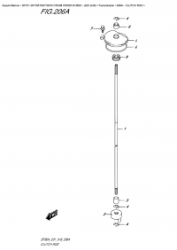 206A - Clutch  Rod (206A -  )