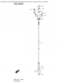 206A - Clutch  Rod (206A -  )
