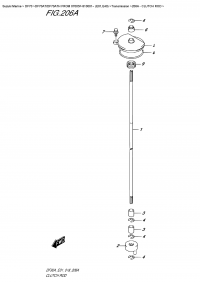 206A - Clutch  Rod (206A -  )