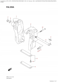 335A  -  Clamp  Bracket  (Df70A,Df70Ath,Df80A,Df90A,Df90Ath, (335A -   (Df70A, Df70Ath, Df80A, Df90A, Df90Ath,)