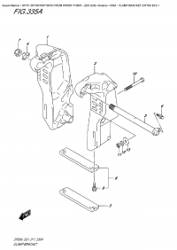 335A - Clamp  Bracket  (Df70A  E01) (335A -   (Df70A E01))