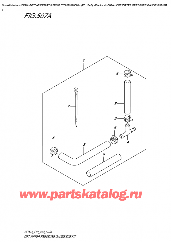   ,   , Suzuki DF70A TS-TL FROM 07003F-810001~ (E01 018), :     