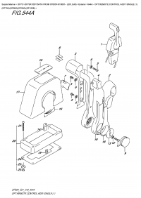 544A - Opt:remote  Control  Assy  Single  (1)  (Df70A)(Df80A)(Df90A)(Df100B) (544A -    ,  (1) (Df70A) (Df80A) (Df90A) (Df100B))