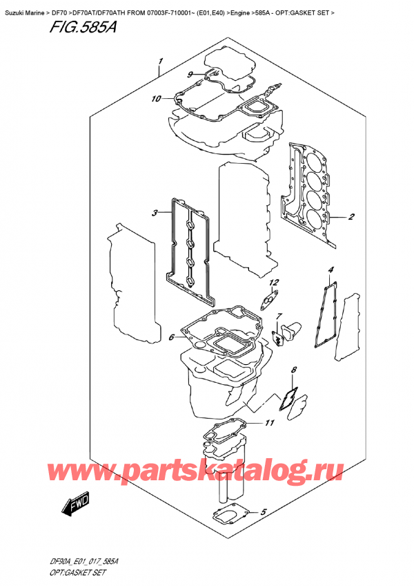 ,   , Suzuki DF70A TS-TL FROM 07003F-710001~ (E01 017), :  