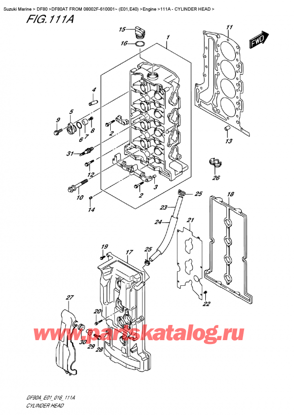   ,  , Suzuki DF80AT FROM 08002F-610001~ (E01,E40)   2016 ,   