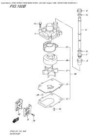 160B  -  Water Pump (Df80A  E01) (160B -   (Df80A E01))