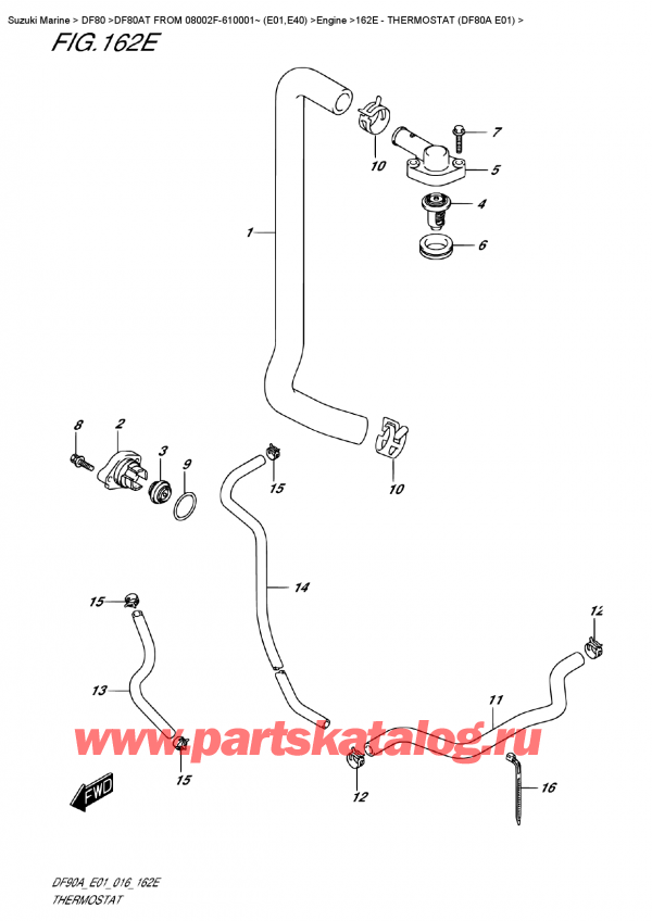  ,   , Suzuki DF80AT FROM 08002F-610001~ (E01,E40) , Thermostat  (Df80A  E01)