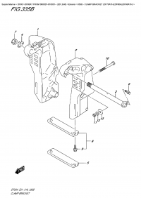 335B  -  Clamp Bracket  (Df70Ath)(Df80A)(Df90Ath) (335B -   (Df70Ath) (Df80A) (Df90Ath))