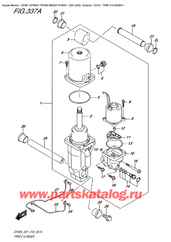  ,  , Suzuki DF80AT FROM 08002F-610001~ (E01,E40)   2016 ,  