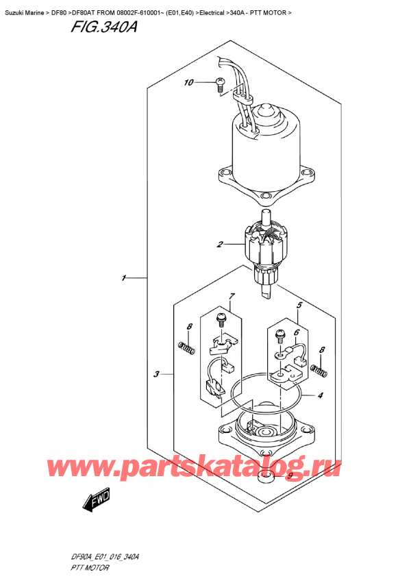  ,   , Suzuki DF80AT FROM 08002F-610001~ (E01,E40) , Ptt  Motor /  