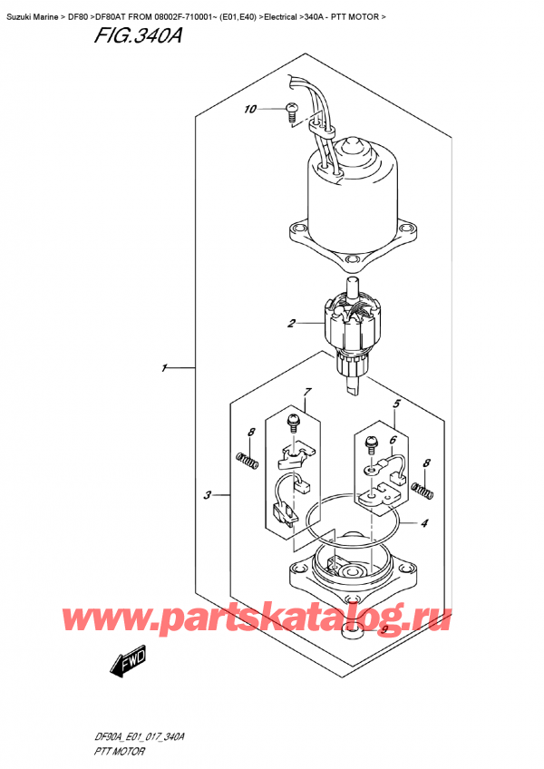  , , Suzuki DF80A TL FROM 08002F-710001~ (E01) ,  