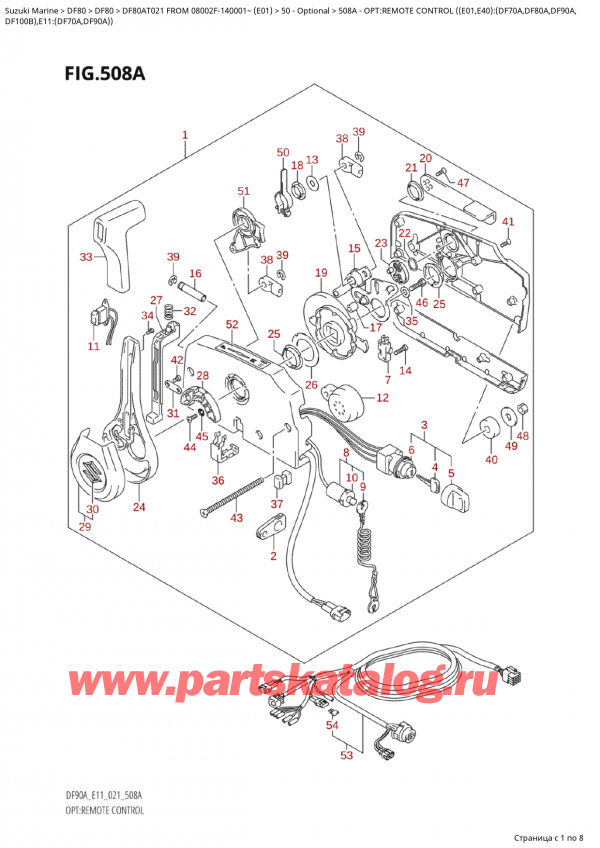  ,   , SUZUKI Suzuki DF80A TS/TL FROM 08002F-140001~  (E01 021), :   ( (E01, E40) : (Df70A, Df80A, Df90A,