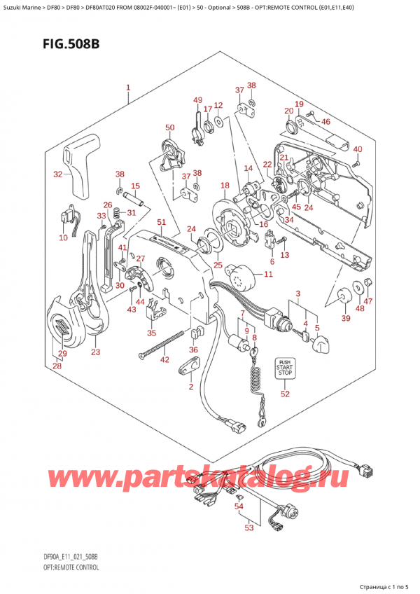 ,   , Suzuki Suzuki DF80A TL/TX FROM 08002F-040001~  (E01), Opt:remote Control (E01,E11,E40)