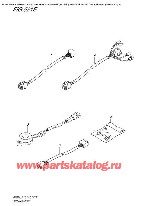  ,   , SUZUKI DF80A TL FROM 08002F-710001~ (E01)   2017 , :   (Df80A E01) - Opt:harness  (Df80A  E01)