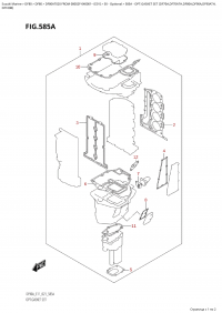 585A  -  Opt:gasket  Set  (Df70A,Df70Ath,Df80A,Df90A,Df90Ath, (585A - :   (Df70A, Df70Ath, Df80A, Df90A, Df90Ath,)